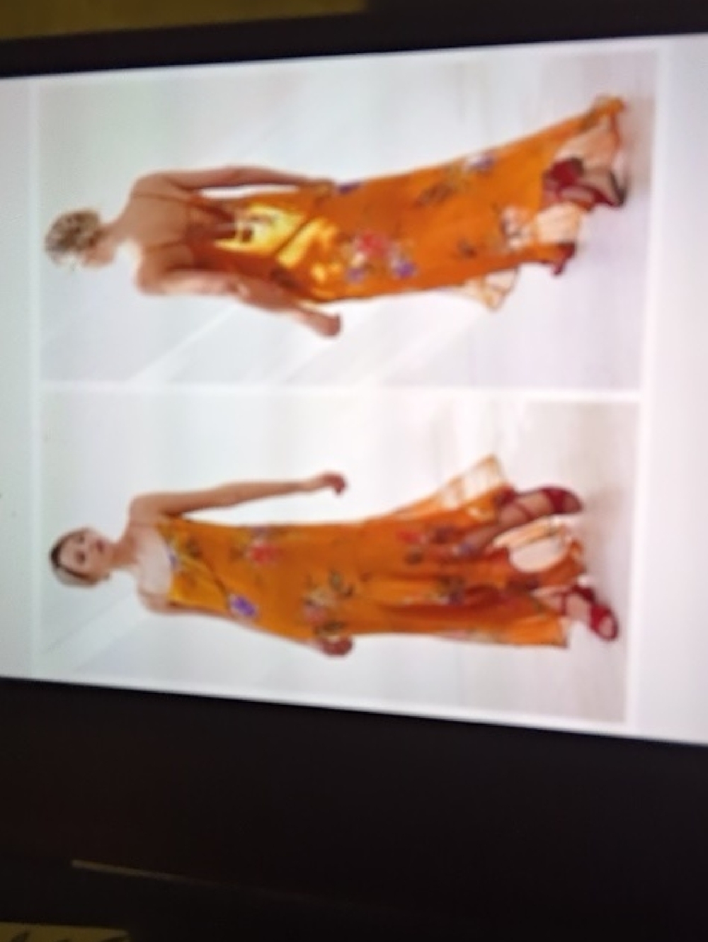 Urban Outfitters NWOTUO Ecote Tiered Asymmetrical Floral Dress Size M Gold